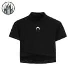 T-shirt Gothique En Coton Maillé De Qualité - s