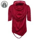 T-shirt Gothique En Résille: Style Morbide! Rouge / s