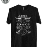 T-shirt Gothique Lune Pentagramme Femme