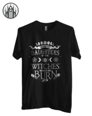 T-shirt Gothique Lune Pentagramme Femme — Univers Gothique
