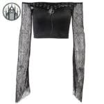 T-shirt Gothique Femme En Polyester De Qualité - s