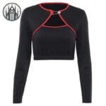 T-shirt Gothique Imprimé Chat: Confort Et Style Rebelle! s