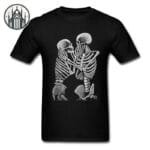 T-shirt Gothique Imprimé De Loup: Adopte Un Style Morbide - s