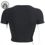 T-shirt Gothique Ceinture Coton Maillé — Univers Gothique (vue 2)