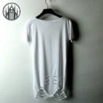 T-shirt Gothique Lacet En Cuir - Adopte Un Style Morbide