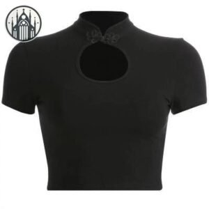 T-shirt Gothique Lune Inversée Coton — Univers Gothique