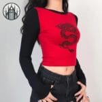T-shirt Gothique Manche Transparente: Confort Et Style Rebelle