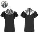 T-shirt Gothique Monster En Polyester De Qualité - Xs