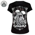 T-shirt Gothique Noir Rock: Qualité Et Confort Haut De Gamme