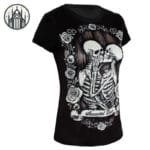T-shirt Gothique Noir Rock: Qualité Et Confort Haut De Gamme
