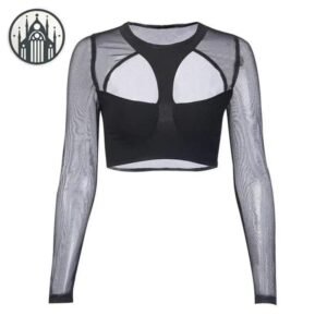 Haut Gothique Dragon Manches Longues — Univers Gothique