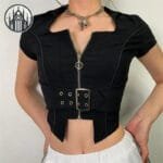 T-shirt Gothique Punk Lune Ultra Confort