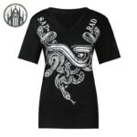 Haut Gothique Coton Polyester Femme — Univers Gothique (vue 3)