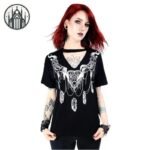 Haut Gothique Coton Polyester Femme — Univers Gothique (vue 5)