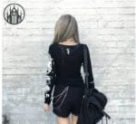 T-shirt Gothique Surdimensionné Et étoilé Pour Femmes
