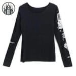 T-shirt Gothique Surdimensionné Et étoilé Pour Femmes