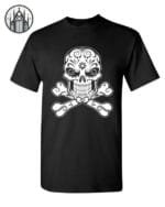 T-shirt Gothique Tête De Mort En Coton Bio Ultra-doux - s