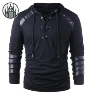 Haut Gothique Lacet Cuir Homme — Univers Gothique