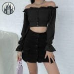 T-shirt Gothique Ultra Confortable En Polyester Doux - Livraison Offerte