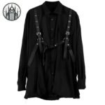 Haut Gothique Oversize Noir Femme — Univers Gothique