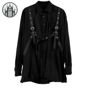 Haut Gothique Oversize Noir Femme — Univers Gothique