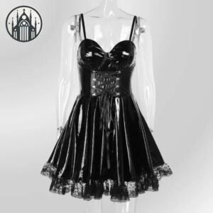 Robe Gothique Polyester Femme Audacieuse — Univers Gothique
