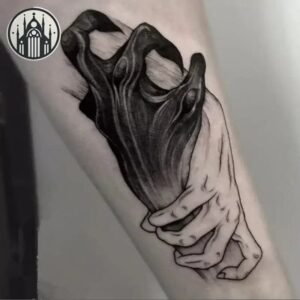 Tatouage Gothique Temporaire Crâne — Univers Gothique