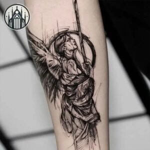 Tatouage Gothique Démon Résistant Eau — Univers Gothique