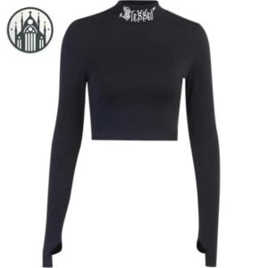 Haut Gothique Épaule Dénudée Spandex — Univers Gothique