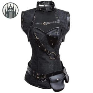 Unleash Your Gothic Style With Our Corset Gothique Carcan! - Noir / s