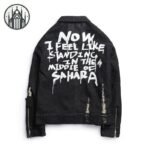 Veste Gothique Denim Emo Noir — Univers Gothique (vue 2)