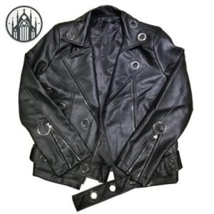Veste Gothique Biker Cuir Homme — Univers Gothique