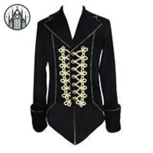 Veste Gothique Velours Boutons Dorés — Univers Gothique