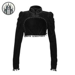Veste Boléro Gothique Velours Victorienne — Univers Gothique
