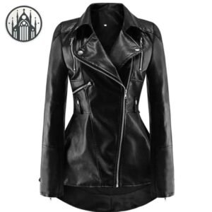Veste Gothique Simili Cuir Longue — Univers Gothique