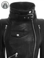 Veste Gothique Noire Femme Résistante — Univers Gothique (vue 2)