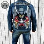Veste Gothique En Jean Pour Homme Style Démoniaque