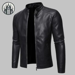 Veste Gothique En Simili Cuir Noir Pour Homme