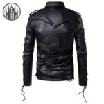 Veste Gothique Cuir Militaire Lacets — Univers Gothique (vue 3)