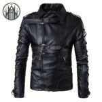 Veste Gothique Cuir Militaire Lacets — Univers Gothique (vue 2)