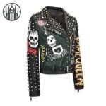 Veste Gothique Tête Mort Graffiti — Univers Gothique (vue 2)