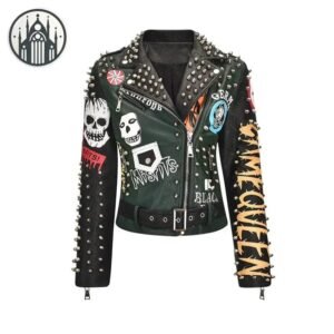 Veste Gothique Tête Mort Graffiti — Univers Gothique