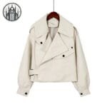 Veste Gothique Femme En Simili Cuir Résistant – Guide Des Tailles - Blanche / s