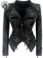 Veste Gothique Femme Pour Un Style Démoniaque - Xs / Noir Jeans