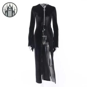 Veste Gothique Vampire Simili Cuir — Univers Gothique