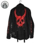 Veste Gothique Heavy Metal: Jean Skull Démoniaque - s