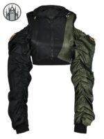 Veste Gothique Capuche Manches Amovibles — Univers Gothique