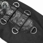 Veste Gothique Asymétrique Noire Homme — Univers Gothique (vue 8)