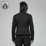 Veste Gothique Asymétrique Noire Homme — Univers Gothique (vue 7)