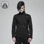 Veste Gothique Asymétrique Noire Homme — Univers Gothique (vue 5)